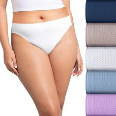 These women's Fruit of the Loom Signature panties are the perfect addition to your everyday collection. These women's Fruit of the Loom Signature panties are the perfect addition to your everyday collection.Click on this INTIMATES & SLEEPWEAR Guide to find the perfect fit and more! FEATURES 5-pack Cotton lining for extra softness Soft leg bands & waistband for extra comfort Breathable, moisture-wicking fabrication Tag free Lined Style no. 5DBMHCK Full coverageFIT & SIZING High rise sits below th Soft Legs, Leg Bands, Waist Pants, High Cut, Fruit Of The Loom, The Loom, Polyester Spandex, Fabric Care, Gender Female