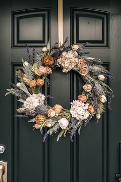 Blooming Dried Flower Wreath for Easter