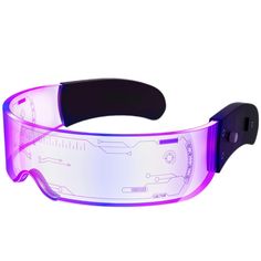 PRICES MAY VARY. ✅【High-Quality Acrylic Material】Our LED visor glasses are made from high-quality acrylic, ensuring they are both sturdy and lightweight. The edges of the lenses are polished and rounded, featuring silicone nose pads for maximum comfort. You can wear them for extended periods without feeling any discomfort on your nose or face. ✅【7 Color Options and 4 Modes】Choose from 7 vibrant colors—red, green, dark blue, yellow, light blue, purple, and white—with 4 dynamic modes: monochrome, Led Visor Glasses, Tech Glasses, Lab Goggles, Cool Goggles, Space Glasses, Luminous Glasses, Cyberpunk Glasses, Cyberpunk Accessories, Led Sunglasses