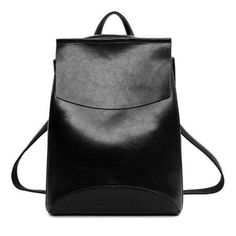 Item Type: Backpacks Material: PU Leather Lining Material: Polyester Length: 27 cm / 10.63 inch Width:13 cm / 5.12 inch Height: 35 cm / 13.78 inch Clasp Type: Zipper Interior: 1 Main Compartment, 2 Inside Zipper Pocket, 2 Inside Open Pocket Weight: 800 g / 1.76 lbs Package Includes: 1 x Pc Leather Backpacks School, Vintage Leather Backpack, Shoulder Bags For School, Simple Backpack, Minimalist Backpack, Minimalist Bag, Leather Backpacks, Vintage Backpacks, College Bags