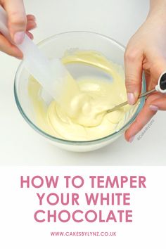 How to temper white chocolate How To Temper White Chocolate, White Chocolate Melting Tips, Tempering White Chocolate, Tempering Chocolate Tutorials, How To Color White Chocolate, Chocolate Mould Recipes, White Chocolate Decorations For Cake, Temper White Chocolate, Confections Recipes