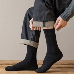 These 5 Pairs Of Thick Warm Winter Wool Socks are designed to keep your feet warm and comfortable during the cold winter months. Made with a blend of polyester, wool, spandex, and cotton, these socks are stretchy and conform to the shape of your feet for a perfect fit. The solid pattern and variety of colors make them versatile and suitable for any outfit. They are easy to care for, as they can be machine washed. Features: Fabric Type: Polyester, Wool, Spandex, Cotton Care Instructions: Machine Warm Comfortable Socks For Cold Weather, Comfortable Warm Socks For Cold Weather, Thick Solid Winter Socks, Comfortable Winter Socks For Outdoor, Snug Solid Winter Socks, Warm Comfortable Winter Socks, Snug Winter Socks, Black Winter Outdoor Socks, Comfortable Socks For Cold Winter Weather