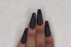 Red Bottoms Press on Nails Black Nails French Tip Nails Red Bottom Nails Red Bottoms, Black Nails French Tip, Black Nails French, French Tip Nails Red, Bottom Nails, Red Bottom Nails, Medium Length Nails, Press On Nails Black, Length Nails