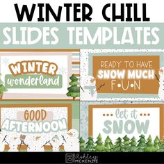 Make your classroom sparkle this season with winter themed Google Slides™ Templates! These on trend and cheerful designs are the perfect seasonal addition to your classroom this winter! Use these templates to welcome your class, display your schedule, center rotations, objectives and so much more! These slides work great for your GOOGLE Classroom™ if your students are distance learning as well! These templates can be used in POWERPOINT (version 2003 and newer) and GOOGLE SLIDES™ (a link is included in the download). A PDF version is also included if you want to upload it to your own Google Drive™ that way. **This is a DIGITAL download. Once you complete your purchase you'll be able to download the zip file including all of the decor files. Nothing physical will be mailed to you. This produ Holiday Classroom Decorations, Easy Holiday Decorations, Winter Classroom Decorations, Center Rotations, Templates Powerpoint, Google Slides Templates, Christmas Writing, Modern Classroom, Winter Classroom