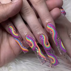 Heart Nail Designs, Super Cute Nails, Nail Drawing, Nails Design With Rhinestones, Exotic Nails, Rainbow Nails, Pastel Nails, Fire Nails, Bling Nails