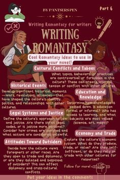 the poster for writing romanasy