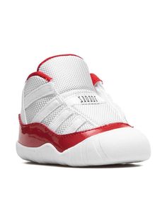 white/red signature Jumpman motif round toe pull-tab at the heel branded insole flat sole These styles are supplied by a premium sneaker marketplace. Stocking only the most sought-after footwear, they source and curate some of the most hard to find sneakers from around the world. Air Jordan 11 Retro, Jordan 11 Retro, Air Jordan 11, Kids Jordans, Baby Boy Shoes, Crib Shoes, Jordan 11, Pull Tab, Sneakers White