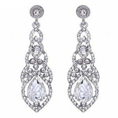 TEARDROP ELEGANCE GAME ON! The title says it all about these statement earrings! The perfect earrings for that next fancy outfit you are planning to wear AND ON SALE RIGHT NOW FOR $5.99 https://wickedwondersvipbling.com/search?q=teardrop+elegance&type=product  #earrings #silver Long Earrings Wedding, Long Bridal Earrings, Pageant Earrings, Dangle Earrings Wedding, Crystal Earrings Wedding, Bridal Earrings Drop, Wedding Accessories Jewelry, Long Drop Earrings, Stylish Earring