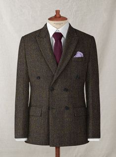 Take your tailoring game to the next level with our Harris Tweed Melange Brown Double Breasted Jacket, ideal for both formal and casual occasions. Crafted from wool, the jacket is luxuriously smooth and soft to touch and weighs perfect to keep you comfy. Wear it for formal occasions, business functions, and everyday winter attire. 
 
 Look Includes  Harris Tweed Melange Brown Fabric  Double Breasted Jacket Style  Peak Lapel  Horn Royal Black Buttons  Single Vent  Three Cuff Buttons   
 You can c Grey Tweed Suit, Herringbone Tweed Jacket, White Linen Suit, Green Velvet Jacket, Peaky Blinders Suit, Royal Blue Suit, Comfy Wear, Winter Attire, Herringbone Tweed