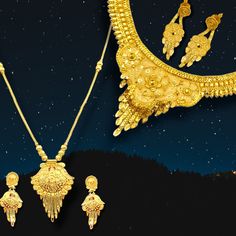 "Handmade, 1 Gram Combo, Gold Plated, Fancy, Design & Made by Real Gold Jewellery Workers, Party-wear, Festival wear, Necklace, Earrings with Chain Pendant Jewellery Set. SKU - JAS ROYAL 003 Matal Based - Brass Copper  No of image - 7 Size - (free size) Colour - Gold, Pack of - 10 (if Jewellery box include then pack of 11) 1 Short Necklace 4 Piece Earrings 1 Chain 1 Pendent 1 Necklace Back Dori 2 Piece Kaan Chain (Earrings Support) 1 Jewellery Box  Chain S Hook / Earring Pushback  Kee Fituter - Luxury 22k Gold Danglers For Celebration, Gold Sets For Eid, Elegant Sets With Latkans For Celebration, Elegant Celebration Sets With Latkans, Eid Celebration Jewelry Sets With Latkans, Festive 22k Gold Jewelry Sets For Celebration, 22k Gold Jewelry Sets For Festive Celebrations, Bridal Necklace With Latkans For Celebration, Festive Sets With Intricate Design