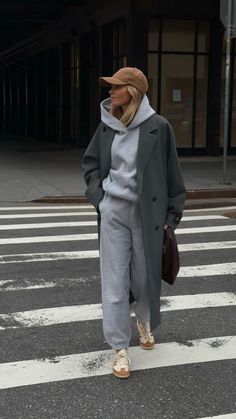 Sites-Aritzia_INTL-Site | Aritzia INTL Hoodie And Coat, Hoodie With Coat, Grey Hoodie Outfit, Sweat Set Outfits, Aritzia Hoodie, Oversized Hoodie Outfit, Sweatsuit Outfits, Grey Sweatsuit, Nyc Winter Outfits