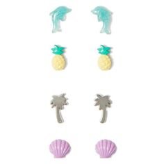 Very Cute! Very Summery! And Very Beach Earrings Set For Pierced Ears! Brand New With Tags! Add To Your Bundle For Only $3 Each! Details: Manmade Materials Set Of Four Glitter Accents Post-And-Back Styling Spot Clean; Imported Create A Bundle With At Least 3 Items To Save Up To 15% And Buy Now! Or Send Me An Offer! Coastal Earrings, Kids Accessories Jewelry, Beach Earrings, Girl Jewelry, Pierced Ears, Earrings Set, Kids Accessories, Ear Piercings, Blue Yellow