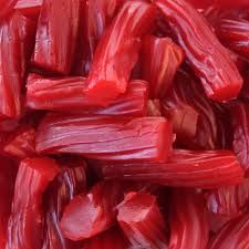 close up view of sliced red peppers