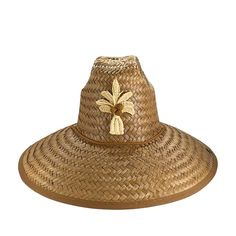 Our classic straw lifeguard hat embellished with a beautful palm tree. One Size Fits All Chin Cord with Adjustable Cord Lock Comfort Elastic Sweatband * Due to its handmade nature, minor variations or imperfections should not be considered flaws but rather lend character making each hat unique. *PLEASE ALLOW 2 WEEKS FROM PURCHASE DATE FOR THIS ITEM TO SHIP. Traditional Panama Hat For Summer Beach, Adjustable Tropical Fedora Straw Hat, Traditional Summer Sun Hat For Vacation, Tropical Straw Hat For Beach Season, Tropical Straw Hat For Beach, Traditional Straw Hat For Summer Beach, Traditional Summer Straw Hat For Vacation, Traditional Straw Hat For Summer Vacation, Traditional Summer Sun Hat For Beach