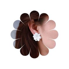 PRICES MAY VARY. Frangipani stud earrings, keep color and sturdy,simple yet classic.Own your timeless notion of beauty. White camellia stud earrings are made of high-quality good alloy materials, easy and comfortable to wear. Boho flower stud earrings with real images,perfect for everyday wear,Valentine's Day, birthday,evening party etc. White exaggerated camellia earrings can be sweet gifts for everyone Vintage white flower earrings.If you have any questions about the product, please feel free Flower Petal Earrings, White Camellia, White Flower Earring, Petal Earrings, Real Images, Acrylic Flower, Earrings Resin, Flower White, Flower Stud Earrings