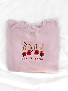 Get festive with our Snow Girls Crewneck Sweatshirt! Rep your Mean Girls attire for this holiday season! The Unisex Sizing makes the sweatshirt run slightly larger than your average sweatshirt for women. Most men find their normal size to be more snug. If you want a slightly looser fit, size up one size. Please check out our size chart for measurements to ensure an accurate fit. PLEASE BE SURE TO INPUT YOUR CORRECT SIZE/COLOR + SHIPPING ADDRESS. We will not be responsible if it is incorrect! Ref Cute Holiday Crew Neck Sweatshirt, Cute Crew Neck Sweatshirt For Holiday, Pink Cotton Holiday Sweatshirt, Christmas Crewneck Sweatshirt, Girls Attire, Snow Girl, Christmas Crewneck, Sweatshirt For Women, Winter Aesthetic