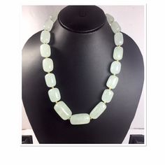 STONE - BERYL WEIGHT   - 760 CARAT  SIZE-  30 to 20.  MM LENGTH- 18 INCHES   TREATMENT -  UNTREATED  USE - IN ANY KIND OF JEWELLERY  COLOR - LIGHT GREEN  NATURAL  BERYL GREEN TUMBLED BEADS NECKLACE Color Necklace, Necklace Online, Beads Necklace, Gemstone Necklace, Color Light, Green Color, Green Colors, Light Green, Gemstone Beads