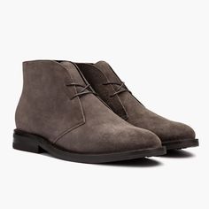 Men's Scout Chukka Boot In Ash Grey Suede - Thursday Boot Company Grey Boots Outfit, Cork Bed, Boots Men Outfit, Thursday Boot Company, Thursday Boots, Gray Boots, Jodhpur Boots, Mens Boots Casual, Chukka Boots Men