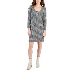 Womens Tweed Word Day Wear Midi Dress1 Womens Tweed, Rayon Fabric, Above Knee, Dress Collection, Day Dresses, Dress Length, Vietnam, Dress Outfits, Midi Dress