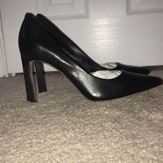 Brand New Never Worn. Vince Camuto Sariela Black Heel. Size 9.5 Medium. 4-inch High Heel Block Heels For Office, Black Block Heels With 4-inch Heel For Office, Office Court Shoes With 4-inch High Heel, Open Toe Court Shoes With 4-inch Heel For Office, Fitted Block Heels With 4-inch Heel, Block Heels With 4-inch Heel For Night Out, Almond Toe Heels With 4-inch Heel For Night Out, Black Almond Toe Block Heels For Work, Black Heels With Contrasting Heel Counter