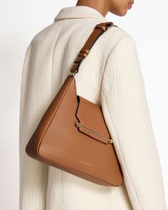 Strathberry - Multrees Hobo - Tan The Collection, Casual Chic, Leather Straps, Turning, Everyday Wear, Turn Ons, Shoulder Bag, Bar, Handbags