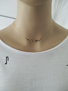 "Dainty and adorable Morse Code necklace. You can share Your secret word with besties and give them this delicate necklace with a special hidden message gift. It is the perfect gift for your bridesmaids, mother of the bride, sister in law, teacher, etc This listing is for one necklace. All necklaces in the photos are shown as an example. You will receive a unique necklace with your own message. DETAILS - Dashes: Japanese color glass seed beads - Dots: Japanese gold plated glass seed beads, or Si Hypoallergenic Necklaces For Best Friend Gift, Hypoallergenic Necklaces For Best Friend, Adjustable Simple Everyday Necklace, Simple Adjustable Charm Necklaces With Delicate Chain, Simple Adjustable Charm Necklace With Delicate Chain, Minimalist Delicate Chain Charm Necklace For Best Friend, Minimalist Charm Necklace With Delicate Chain For Best Friend, Simple Choker Jewelry Gift, Dainty Adjustable Necklace With Simple Design