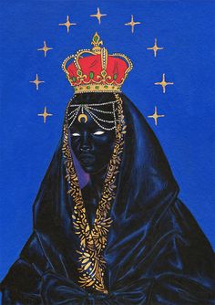 Aparecida, santa preta - Selo Coletivo Afrique Art, Afrocentric Art, Black Art Painting, Arte Inspo, Black Art Pictures, Afro Art, Ethereal Art, Spiritual Art