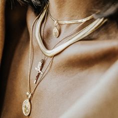 Full of Grace Necklace – Child of Wild Affordable Edgy Women's Necklaces, Leah Fish Jewelry, Grace Necklace, Small Pearl Earrings, Rhinestone Anklet, Child Of Wild, Peace Necklace, Snake Chain Necklace, Gold Statement Necklace