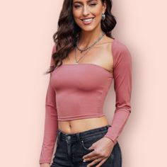 This top features a basic style with sheer material, offering an opaque appearance. The fabric has a slight stretchiness, made of 82% nylon and 18% spandex for a comfortable fit. To keep the top looking its best, it is recommended to machine wash cold and tumble dry low. Cutout Long Sleeve Top, Light Mauve, Sheer Material, Basic Style, Long Sleeve Top, Long Sleeve Tshirt, Long Sleeve Tops, Sleeve Top, Comfort Fit