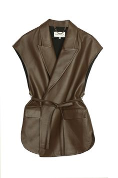 Relaxed Professional Outfits Women, Chic Brown Winter Vest, Fall Workwear Vest With Pockets, Elegant Brown Workwear Vest, Elegant Brown Vest For Workwear, Elegant Brown Vest For Work, Brown Winter Vest For Workwear, Elegant Brown Vest For Fall, Office Vest With Pockets For Fall