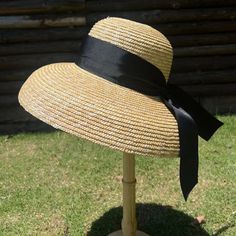 French Retro Summer Sun Hat Holiday Beach Black Big Bell Hat.women's Summer Straw Hat-straw Hat sun Hat - Etsy Luxury Vintage Sun Hat For Beach, Vintage Sun Hat, Black Bucket Straw Hat For Beach Season, Black Straw Bucket Sun Hat, Chic Cloche Hat For Vacation, Chic Beach Boater Hat With Cloche Shape, Chic Cloche Sun Hat For Vacation, Chic Cloche Sun Hat For Summer, Wide Brim Sun Hat For Picnic