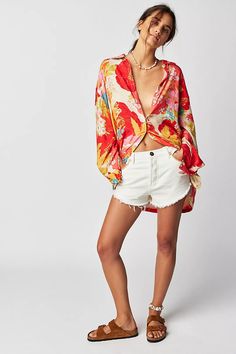 Tyler Shirt | Free People Global Brands, Boho Clothing, Lower Back, How To Feel Beautiful, Summer Wardrobe, Boho Outfits, Color Coding, Vintage Inspired, Vintage Outfits