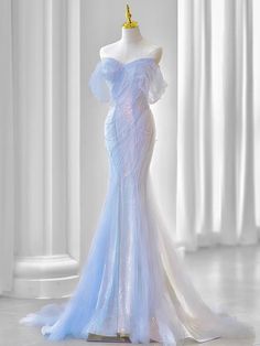 Olivia Mark - Gorgeous Shoulder-Embellished Evening Gown: Tailored for Adult Ceremonies, Bridal Events, and Formal Banquets Skirt Wedding Dress, Bridal Events, Princess Sleeves, Marine Uniform, Mermaid Sequin, Lace Prom Dress, Perfect Prom Dress, Bridal Event, Sweet 16 Dresses