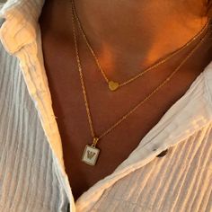 tiny heart necklace – bubs & sass Tiny Heart Necklace, Gold Heart Necklace, Silver Heart Necklace, Tiny Heart, Stainless Steel Pendant, Initial Pendant, Shell Pendant, To Be Happy, Staple Pieces