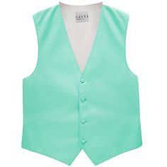 Aqua colored solid vest Fitted Tank Vest, Classic Sleeveless Solid Outerwear, Solid Fitted Tank Vest, Fitted Solid Color Tank Vest, Fitted Sleeveless Cotton Vest, Classic Fitted Sweater Vest For Summer, Turquoise Vest Outfit, Green Fitted Summer Vest, Elegant Solid Color Vest For Summer