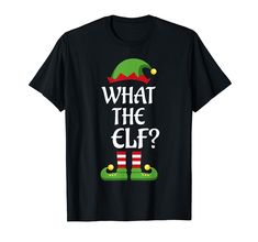 PRICES MAY VARY. Lightweight, Classic fit, Double-needle sleeve and bottom hem Cute Christmas Pajamas, Elf Pajamas, Elf Family, Elf Funny, Elf T Shirt, Top Christmas Gifts, Tipsy Elves, Elf Shirt, Matching Christmas Pajamas