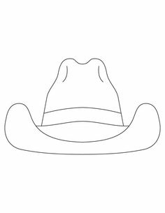 a drawing of a cowboy hat on a white background