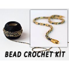 the bead crochet kit is ready to be used for making bracelets