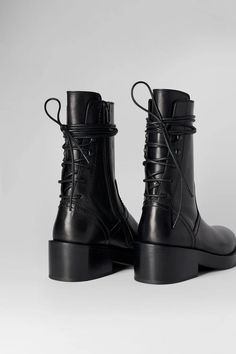 Henrica Ankle Boots – Ann Demeulemeester Ann Demeulemeester Boots, Boots Fall Ankle, Black Leather Knee High Boots, Fall Winter Shoes, Black Boots Women, Ann Demeulemeester, Cool Boots, Shoe Obsession, Dream Shoes