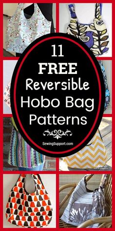 free reversible hobo bag patterns