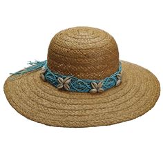 Handmade hats designed by John Callanan. Braided raffia capeline -floppy- hat. Macrame band with shell accent. Inner drawstring to adjust fit. One size fits most. 100% raffia Hat Macrame, Horse Flowers, Crochet Summer Hats, Floppy Sun Hat, Floppy Hats, Beach Hats, Floppy Sun Hats, Summer Hats For Women, Wide Brim Sun Hat