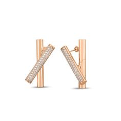 ROBERTO-COIN-DOMINO-18K-GOLD-DIAMOND-EARRING-8883229AXERX - Roberto Coin - North America Domino Effect, Roberto Coin, Diamond Education, Gold Diamond Earrings, House Gifts, Italian Art, Diamond Shop, Custom Jewelry Design, Engagement Ring Wedding Band