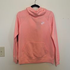 Brand New With Tag. I Just Didn't Like The Color On My. Pink Sportswear Top For Spring, Casual Workout Tops With Funnel Neck, Sporty Pink Long Sleeve Top, Sporty Long Sleeve Pink Tops, Sporty Funnel Neck Top For Spring, Casual Funnel Neck Sports Top, Casual Pink Hoodie With Crew Neck, Pink Sportswear Hoodie For Spring, Casual Pink Sweatshirt For Loungewear