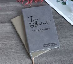 the official taylor berry book on a table