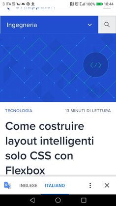 an image of a website page with the text'come costurire lavout intelligenti solo css con flexbox '