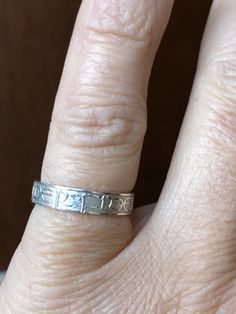 "This beautiful ring has been cast from a hand carved original design, in the mediaeval minuscule script and features a wonderful latin inscription of ' Semper Fidelis' Which translates to always faithful. A motivational motto ring reflecting a sense of self worth, self-love, the ring has been cast from a hand- carved master made by Ford Hallam, the world's leading Japanese Metal Artist. Good for a special birthday or a best friend gift, perhaps a personal present after a divorce or break up, A Motivational Motto, Posey Ring, Semper Fidelis, Sense Of Self, A Best Friend, Gold Moon, Self Worth, Best Friend Gift, Beautiful Ring