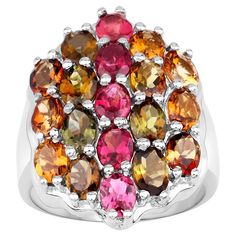 It comes with the Gemological Appraisal by GIA GG/AJP All Gemstones are Natural 5 Pink Tourmalines = 1.55 Carats 8 Green Tourmalines = 2.48 Carats 6 Brown Tourmalines = 1.86 Carats Metal: Rhodium Plated Sterling Silver Ring Size: 9* US *It can be resized complimentary Brown Tourmaline, Tanzanite Ring, Tourmaline Stone, Modern Ring, Tourmaline Ring, Green Tourmaline, Heel Boots, Cluster Ring, Pink Tourmaline