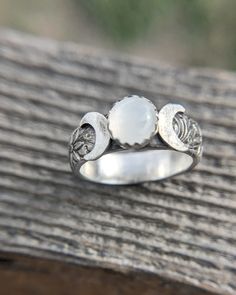 Moon Phase Ring, Triple Goddess Ring, Goddess Jewelry, Wicca Ring, Wicca Jewelry, Lunar Phases, Crescent Moon Ring, Full Moon, Boho Ring - Etsy Goddess Ring, Moon Phase Ring, Wicca Jewelry, Lunar Phases, Fantasy Ring, Crescent Moon Ring, Triple Moon Goddess, Goddess Jewelry, Triple Goddess