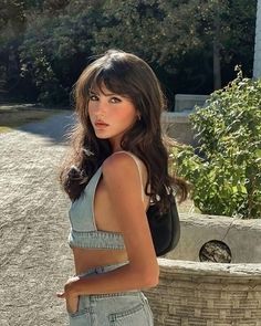 See more of today's Instagram Crush Paola Cossentino on her Instagram at @paola_cossentino Long Hair With Bangs, Foto Poses, Aesthetic Hair, Hairstyles With Bangs, Hair Looks, Medium Length Hair Styles, Hair Trends, Healthy Hair