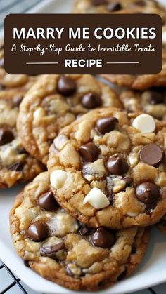 These cookies are simply irresistible! Perfectly soft, chewy, and loaded with flavor, they’re guaranteed to impress anyone who tries them. Whether you're baking for a special occasion or just craving something sweet, these cookies are a surefire hit that will leave everyone asking for the recipe! Marry Me Cookies I Am Baker, Merry Me Cookies Recipe, Cookie Ideas Recipes, Preppy Kitchen Peanut Butter Cookies, Xmas Cookie Recipes Easy, 3 Chocolate Chip Cookies, Baking Cookie Recipes, Berger Cookies Recipe, Soft And Chewy Cookies Recipes